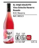 Oferta de El Viaje Solecito - Vino Solecito Navarra Rosado en Gros Mercat