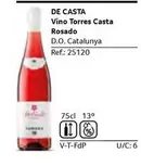 Oferta de De Casta - Vino Torres Rosado en Gros Mercat