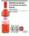 Oferta de  Señorío De Melvin - Vino Rosado en Gros Mercat