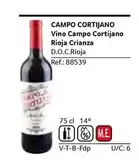 Oferta de Campo Cortijano - Vino  Rioja Crianza D.O.C. Roja en Gros Mercat