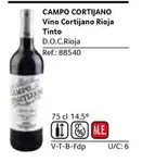 Oferta de Campo Cortijano - Vino Cortijano Rioja Tinto en Gros Mercat