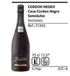 Oferta de Cordón Negro - Cava Semidulce en Gros Mercat