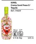 Oferta de Sorel - Crema Fresa C/ Tequila en Gros Mercat