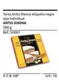 Oferta de Antiu Xixona - Torta  Etiqueta Negra Roja Individual en Gros Mercat