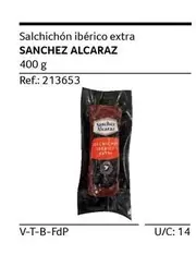 Oferta de Sánchez Alcaraz - Salchichon Iberico Extra en Gros Mercat