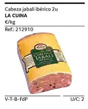 Oferta de La cuina - Cabeza Jabali Iberico en Gros Mercat