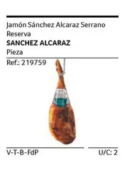 Oferta de Sánchez Alcaraz - Jamon  Serrano Reserva en Gros Mercat