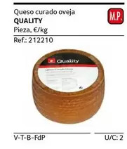 Oferta de Quality - Queso Curado Oveja en Gros Mercat