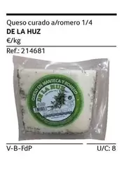 Oferta de De La Huz - Queso Curado A/ Romero 1/4 en Gros Mercat