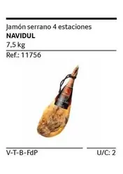 Oferta de Navidul - Jamon Serrano 4 Estaciones en Gros Mercat