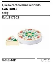 Oferta de Cantorel - Queso  Brie Redondo en Gros Mercat