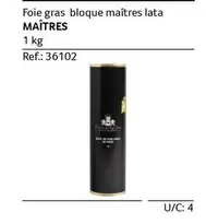 Oferta de Maîtres - Foie Gras Bloque  Lata en Gros Mercat