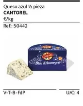 Oferta de Cantorel - Queso Azul 1/2 Pieza en Gros Mercat