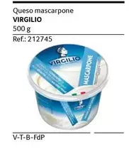 Oferta de Virgilio - Queso Mascarpone en Gros Mercat