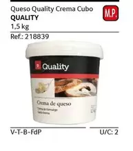 Oferta de Quality - Queso  Crema Cubo en Gros Mercat