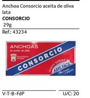 Oferta de Consorcio - Anchoa  Aceita De Oliva en Gros Mercat