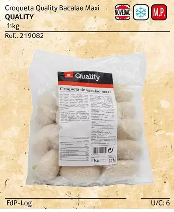 Oferta de Quality - Croqueta  Bacalao Maxi en Gros Mercat