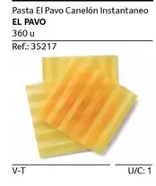 Oferta de El Pavo - Pasta  Canelon Instantaneo en Gros Mercat