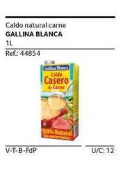 Oferta de Gallina Blanca - Caldo Natural Carne en Gros Mercat