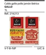 Oferta de Gallo - Caldo Pollo Jamón Ibérico en Gros Mercat