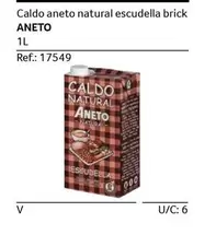 Oferta de Aneto - Caldo  Natural Escudella Brick en Gros Mercat