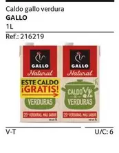 Oferta de Gallo - Caldo  Verdura en Gros Mercat