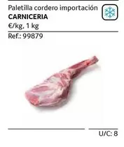 Oferta de Carniceria - Paletilla Cordero Importación en Gros Mercat