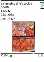 Oferta de Tinu's - Langostino  Cocido en Gros Mercat