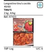 Oferta de Tinu's - Langostino  Cocido en Gros Mercat