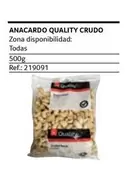 Oferta de Quality - Anacardo Crudo en Gros Mercat