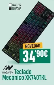 Oferta de Netway - Teclado Mecánico XK740TKL por 34,9€ en PCBox