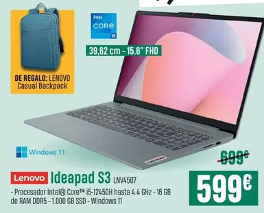 Oferta de Lenovo -  Ideapad S3  por 599€ en PCBox