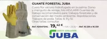 Oferta de Juba - Guante Forestal por 19,42€ en Coferdroza