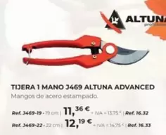 Oferta de Altuna - Tijera 1 Mano J469 Advanced por 12,19€ en Coferdroza