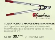 Oferta de Kamikaze - Tijera Podar 2 Manos KM-675 por 39,63€ en Coferdroza