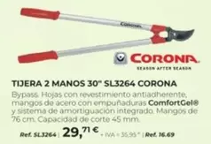 Oferta de Corona - Tijera 2 Manos 30" Sl3264 por 29,71€ en Coferdroza