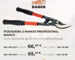 Oferta de Bahco - Podadera 2 Manos Profesional por 66,07€ en Coferdroza