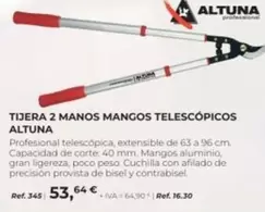 Oferta de Altuna - Tijera 2 Manos Mangos Telescópicos por 53,64€ en Coferdroza