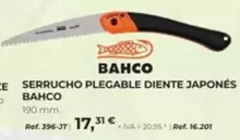 Oferta de Bahco - Serrucho Plegable Diente Japonés por 17,31€ en Coferdroza