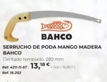 Oferta de Bahco - Serrucho De Poda Mango Madera por 13,18€ en Coferdroza