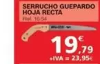 Oferta de Guepardo - Serrucho Hoja Recta por 19,79€ en Coferdroza