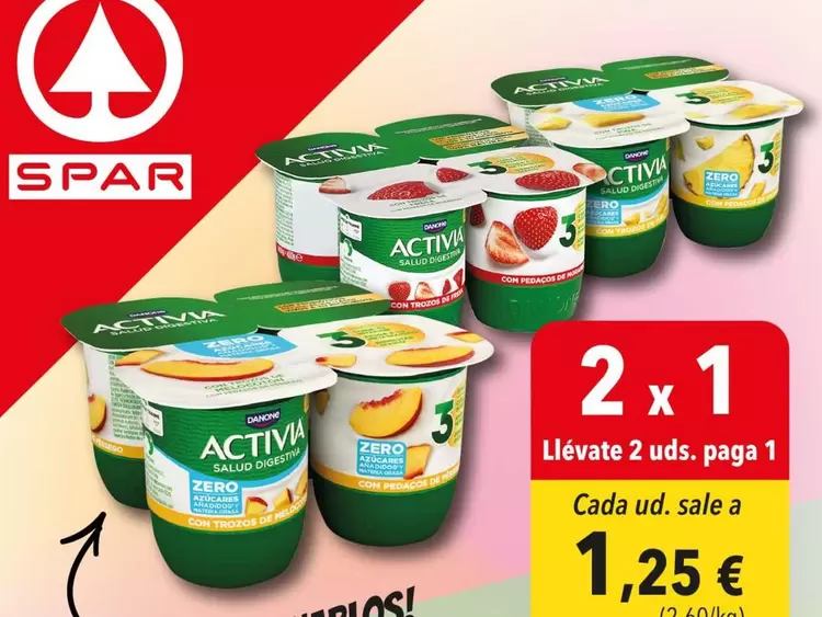 Oferta de Spar - Activia por 1,25€ en SPAR