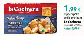 Oferta de La Cocinera - Dippers Pollo Estilo Americano por 1,99€ en SPAR