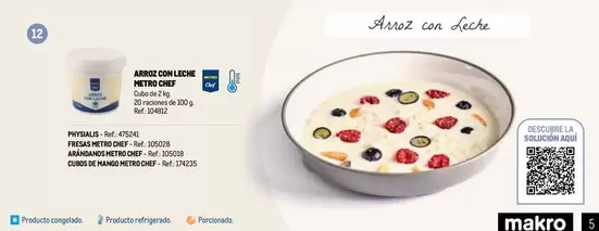 Oferta de Metro Chef - Arroz Con Leche en Makro