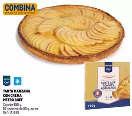 Oferta de Metro Chef - Tarta Manzana Con Crema en Makro