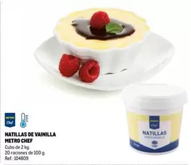 Oferta de Metro Chef - Natillas De Vainilla en Makro