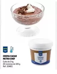 Oferta de Metro Chef - Crema Cacao en Makro