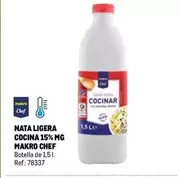 Oferta de Makro Chef - Nata Ligera Cocina 15% MG en Makro