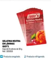 Oferta de Iggy's - Gelatina Neutra En Láminas en Makro