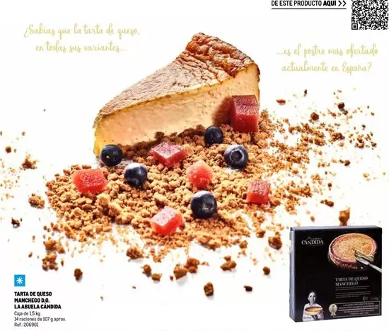 Oferta de La Abuela Candida - Tarte De Queso Manchego D.O.  en Makro